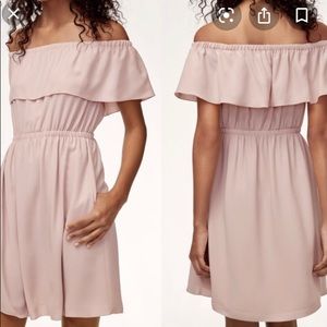 Wilfred off-the-shoulder dress XS light pink